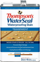 Thompson's WaterSeal TH.091201-16 Wood Sealer, Transparent, Liquid, Harvest Gold, 1 gal
